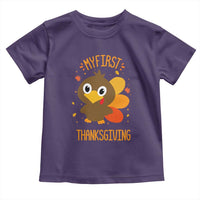 My First Thanksgiving Toddler T Shirt Funny Thanksgiving Turkey - Wonder Print Shop
