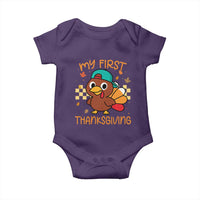 My First Thanksgiving Baby Onesie Funny Newborn Thanksgiving Turkey Boys - Wonder Print Shop