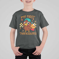 My First Thanksgiving T Shirt For Kid Funny Newborn Thanksgiving Turkey Boys - Wonder Print Shop