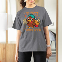 My First Thanksgiving T Shirt For Women Funny Newborn Thanksgiving Turkey Boys - Wonder Print Shop