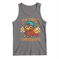 My First Thanksgiving Tank Top Funny Newborn Thanksgiving Turkey Boys - Wonder Print Shop