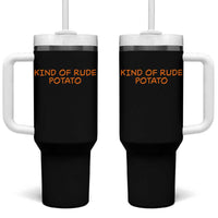 Matching Thanksgiving Couples Tumbler With Handle Funny Kind Of Rude Potato Fall Couple - Wonder Print Shop