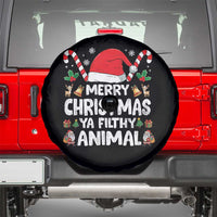 Merry Christmas Ya Filthy Animal Spare Tire Cover Funny Home Xmas Alone Movie Pajama - Wonder Print Shop