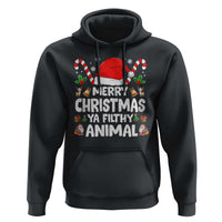 Merry Christmas Ya Filthy Animal Hoodie Funny Home Xmas Alone Movie Pajama - Wonder Print Shop