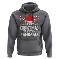 Merry Christmas Ya Filthy Animal Hoodie Funny Home Xmas Alone Movie Pajama - Wonder Print Shop