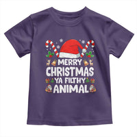 Merry Christmas Ya Filthy Animal Toddler T Shirt Funny Home Xmas Alone Movie Pajama - Wonder Print Shop