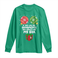 Funny Dirty Christmas Long Sleeve Shirt If You Like My Ornaments Rude Adult Humor Xmas PJs - Wonder Print Shop
