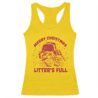 Litters Full Racerback Tank Top Funny Cat Christmas Vacation - Wonder Print Shop