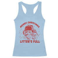 Litters Full Racerback Tank Top Funny Cat Christmas Vacation - Wonder Print Shop