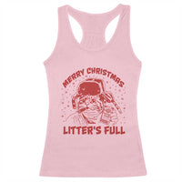 Litters Full Racerback Tank Top Funny Cat Christmas Vacation - Wonder Print Shop