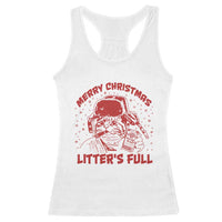 Litters Full Racerback Tank Top Funny Cat Christmas Vacation - Wonder Print Shop