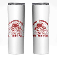 Litters Full Skinny Tumbler Funny Cat Christmas Vacation - Wonder Print Shop