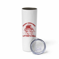 Litters Full Skinny Tumbler Funny Cat Christmas Vacation - Wonder Print Shop