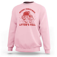 Litters Full Sweatshirt Funny Cat Christmas Vacation - Wonder Print Shop