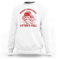 Litters Full Sweatshirt Funny Cat Christmas Vacation - Wonder Print Shop
