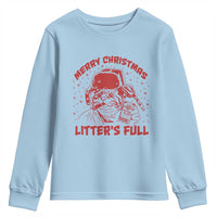 Litters Full Youth Sweatshirt Funny Cat Christmas Vacation - Wonder Print Shop