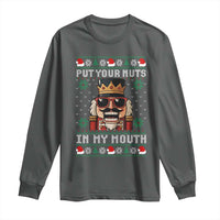 Inappropriate Christmas Long Sleeve Shirt Funny Put Your Nuts in My Mouth Dirty Holiday - Wonder Print Shop