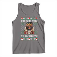 Inappropriate Christmas Tank Top Funny Put Your Nuts in My Mouth Dirty Holiday - Wonder Print Shop