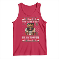 Inappropriate Christmas Tank Top Funny Put Your Nuts in My Mouth Dirty Holiday - Wonder Print Shop