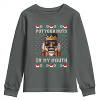 Inappropriate Christmas Youth Sweatshirt Funny Put Your Nuts in My Mouth Dirty Holiday - Wonder Print Shop