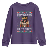 Inappropriate Christmas Youth Sweatshirt Funny Put Your Nuts in My Mouth Dirty Holiday - Wonder Print Shop