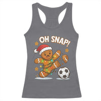 Oh Snap Gingerbreadman Christmas Soccer Racerback Tank Top - Wonder Print Shop