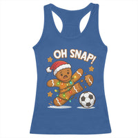 Oh Snap Gingerbreadman Christmas Soccer Racerback Tank Top - Wonder Print Shop