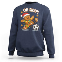 Oh Snap Gingerbreadman Christmas Soccer Sweatshirt - Wonder Print Shop