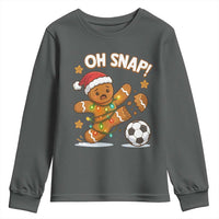 Oh Snap Gingerbreadman Christmas Soccer Youth Sweatshirt - Wonder Print Shop