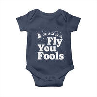 Funny Christmas Baby Onesie Fly You Fools Fantasy Movie Santa Sleigh Reindeer - Wonder Print Shop