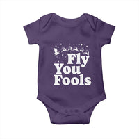 Funny Christmas Baby Onesie Fly You Fools Fantasy Movie Santa Sleigh Reindeer - Wonder Print Shop