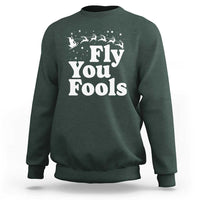 Funny Christmas Sweatshirt Fly You Fools Fantasy Movie Santa Sleigh Reindeer - Wonder Print Shop