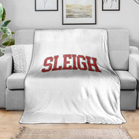 Sleigh Christmas Throw Blanket Funny Women Retro Merry Xmas Family Holiday - Wonder Print Shop
