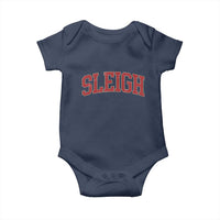 Sleigh Christmas Baby Onesie Funny Women Retro Merry Xmas Family Holiday - Wonder Print Shop
