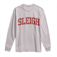 Sleigh Christmas Long Sleeve Shirt Funny Women Retro Merry Xmas Family Holiday - Wonder Print Shop