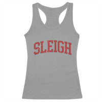 Sleigh Christmas Racerback Tank Top Funny Women Retro Merry Xmas Family Holiday - Wonder Print Shop