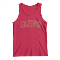 Sleigh Christmas Tank Top Funny Women Retro Merry Xmas Family Holiday - Wonder Print Shop