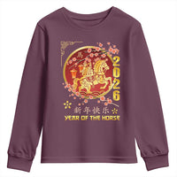 2026 Year of the Horse Lunar New Year Youth Sweatshirt - Wonder Print Shop
