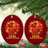 Chinese New Year 2026 Ceramic Ornament Year of The Horse - Wonder Print Shop