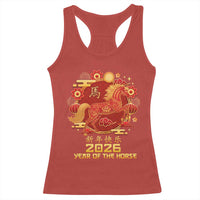 Chinese New Year 2026 Racerback Tank Top Year of The Horse - Wonder Print Shop