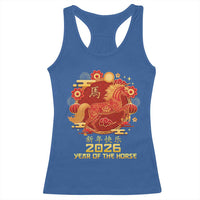 Chinese New Year 2026 Racerback Tank Top Year of The Horse - Wonder Print Shop