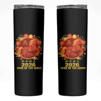 Chinese New Year 2026 Skinny Tumbler Year of The Horse - Wonder Print Shop