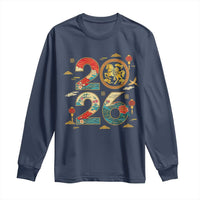 Hello 2026 Lunar New Year Long Sleeve Shirt Year of the Horse Chinese Zodiac - Wonder Print Shop