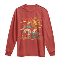 Hello 2026 Lunar New Year Long Sleeve Shirt Year of the Horse Chinese Zodiac - Wonder Print Shop
