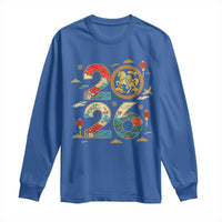 Hello 2026 Lunar New Year Long Sleeve Shirt Year of the Horse Chinese Zodiac - Wonder Print Shop