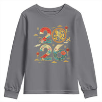 Hello 2026 Lunar New Year Youth Sweatshirt Year of the Horse Chinese Zodiac - Wonder Print Shop