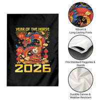 Chinese New Year 2026 Garden Flag LYE Year of The Horse - Wonder Print Shop