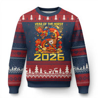 Chinese New Year 2026 Ugly Christmas Sweater LYE Year of The Horse - Wonder Print Shop
