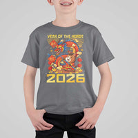 Chinese New Year 2026 T Shirt For Kid LYE Year of The Horse - Wonder Print Shop