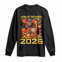 Chinese New Year 2026 Long Sleeve Shirt LYE Year of The Horse - Wonder Print Shop